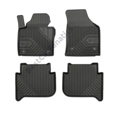 VW Volkswagen Touran I Frogum No77 fekete 3D hótálcás TPE gumiszőnyeg szett 77407183