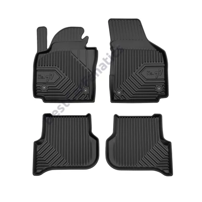 VW Volkswagen Golf Plus Frogum No77 fekete 3D hótálcás TPE gumiszőnyeg szett 77407244