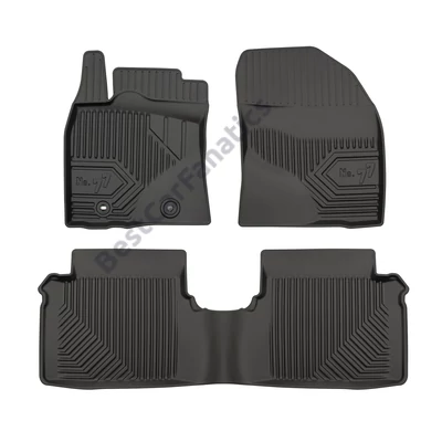 Toyota Avensis III Frogum No77 fekete 3D hótálcás TPE gumiszőnyeg szett 77407398