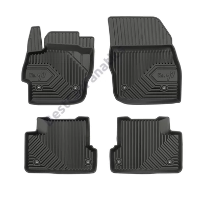 Mazda 3 II Frogum No77 fekete 3D hótálcás TPE gumiszőnyeg szett 77407411