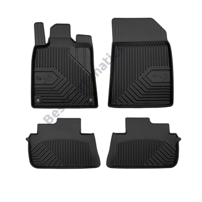 Peugeot 407 Frogum No77 fekete 3D hótálcás TPE gumiszőnyeg szett 77407497