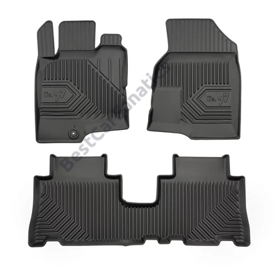 Chevrolet Captiva I Frogum No77 fekete 3D hótálcás TPE gumiszőnyeg szett 77407558