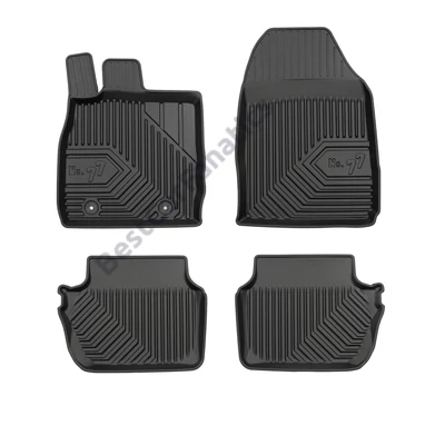 Ford Fiesta VI Frogum No77 fekete 3D hótálcás TPE gumiszőnyeg szett 77407565