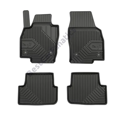 SEAT Arona - Ibiza V Frogum No77 fekete 3D hótálcás TPE gumiszőnyeg szett 77407589