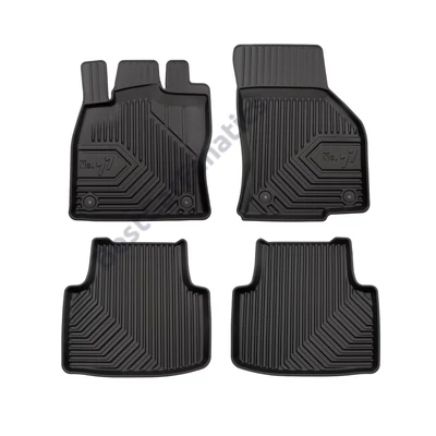 VW Volkswagen Passat B8 Frogum No77 fekete 3D hótálcás TPE gumiszőnyeg szett 77407626