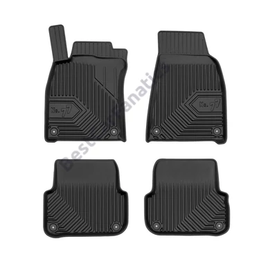 Audi A6 C6 2004-2006 Frogum No77 fekete 3D hótálcás TPE gumiszőnyeg szett 77407633