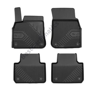 VW Volkswagen Touareg III Frogum No77 fekete 3D hótálcás TPE gumiszőnyeg szett 77407671