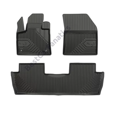Peugeot 5008 II Frogum No77 fekete 3D hótálcás TPE gumiszőnyeg szett 77407817