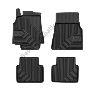 Mercedes Benz W245 Frogum No77 fekete 3D hótálcás TPE gumiszőnyeg szett 77408111