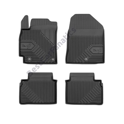 Hyundai Elantra VI Frogum No77 fekete 3D hótálcás TPE gumiszőnyeg szett 77408388