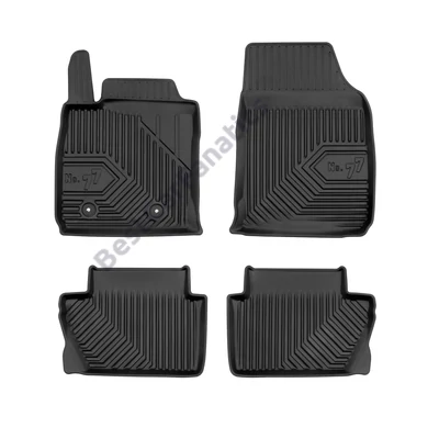 Ford EcoSport II Frogum No77 fekete 3D hótálcás TPE gumiszőnyeg szett 77408418