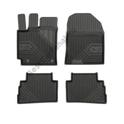 Hyundai Kona I Frogum No77 fekete 3D hótálcás TPE gumiszőnyeg szett 77408456