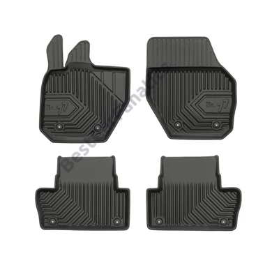 Volvo XC60 I Frogum No77 fekete 3D hótálcás TPE gumiszőnyeg szett 77408517