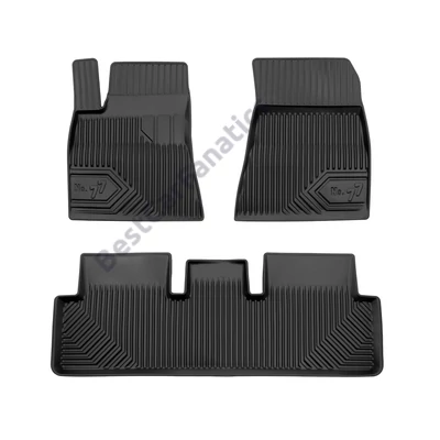 Tesla Model 3 Frogum No77 fekete 3D hótálcás TPE gumiszőnyeg szett 77408593