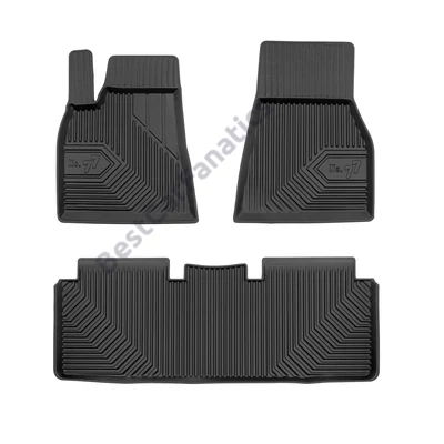 Tesla Model S 2012-2021 Frogum No77 fekete 3D hótálcás TPE gumiszőnyeg szett 77408623