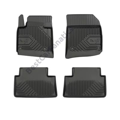 Citroen C5 II Frogum No77 fekete 3D hótálcás TPE gumiszőnyeg szett 77408715