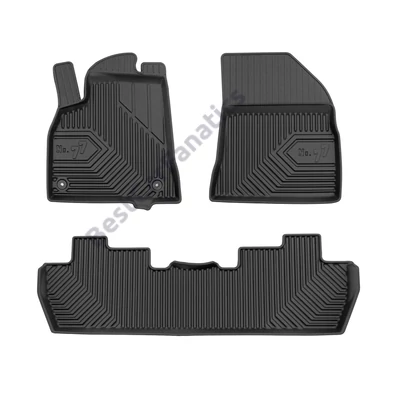 Peugeot 5008 I Frogum No77 fekete 3D hótálcás TPE gumiszőnyeg szett 77408722