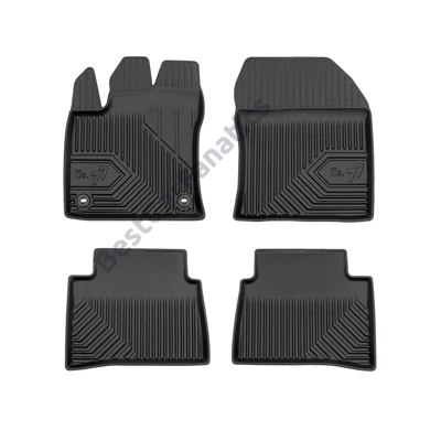 Toyota Prius IV Frogum No77 fekete 3D hótálcás TPE gumiszőnyeg szett 77408807