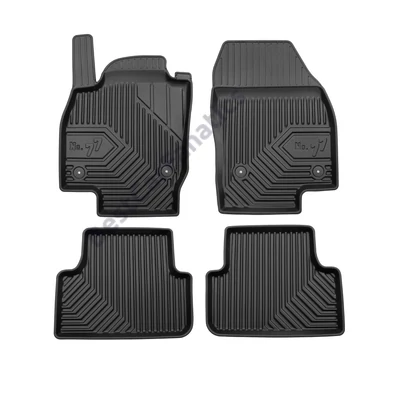 VW Volkswagen T-Cross Frogum No77 fekete 3D hótálcás TPE gumiszőnyeg szett 77408821