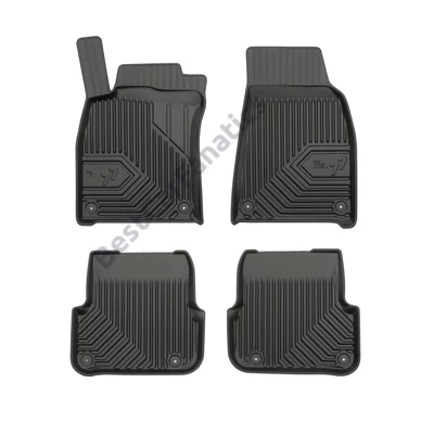 Audi A6 C6 2006-2011 Frogum No77 fekete 3D hótálcás TPE gumiszőnyeg szett 77408852