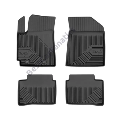 Hyundai i10 III Frogum No77 fekete 3D hótálcás TPE gumiszőnyeg szett 77409712