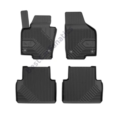 VW Volkswagen Sharan II Frogum No77 fekete 3D hótálcás TPE gumiszőnyeg szett 77409743
