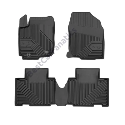 Toyota RAV4 IV Frogum No77 fekete 3D hótálcás TPE gumiszőnyeg szett 77425040