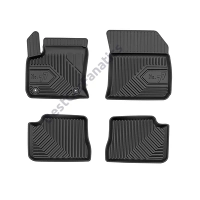 DS3 Crossback Frogum No77 fekete 3D hótálcás TPE gumiszőnyeg szett 77425149