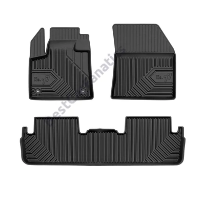 DS 7 Crossback Frogum No77 fekete 3D hótálcás TPE gumiszőnyeg szett 77425156