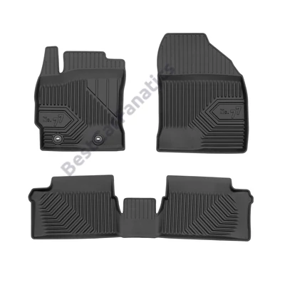 Toyota Auris II Frogum No77 fekete 3D hótálcás TPE gumiszőnyeg szett 77425484