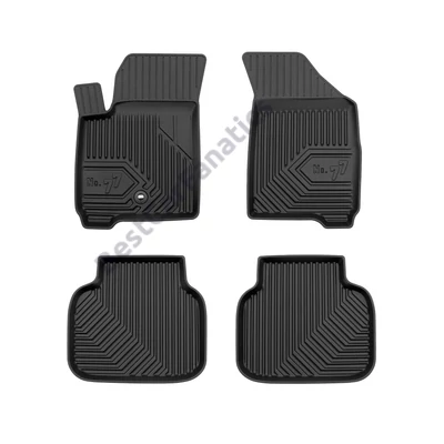 Fiat Freemont Frogum No77 fekete 3D hótálcás TPE gumiszőnyeg szett 77425644