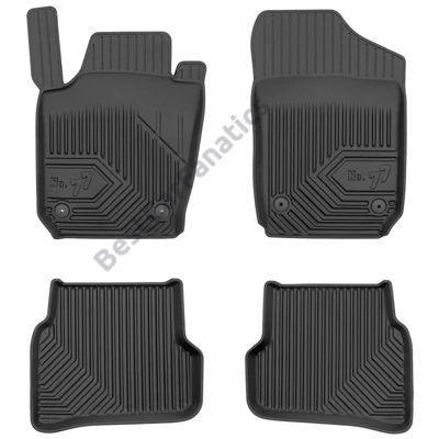 VW Volkswagen Polo V Frogum No77 fekete 3D hótálcás TPE gumiszőnyeg szett 77408241