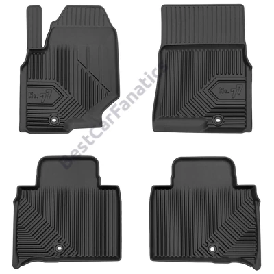 SsangYong Rexton IV Frogum No77 fekete 3D hótálcás TPE gumiszőnyeg szett 77408784