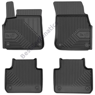 Porsche Cayenne III Frogum No77 fekete 3D hótálcás TPE gumiszőnyeg szett 77409187