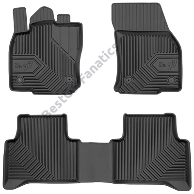VW Volkswagen Touran II Frogum No77 fekete 3D hótálcás TPE gumiszőnyeg szett 77409804