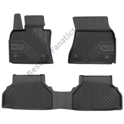 BMW X6 E71 Frogum No77 fekete 3D hótálcás TPE gumiszőnyeg szett 77409859