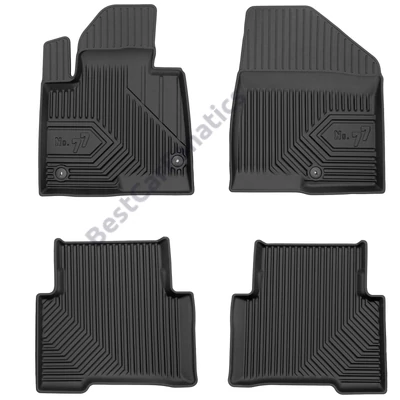 Hyundai Santa Fe III Frogum No77 fekete 3D hótálcás TPE gumiszőnyeg szett 77409903