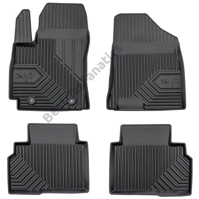 Hyundai Kona II Frogum No77 fekete 3D hótálcás TPE gumiszőnyeg szett 77412590