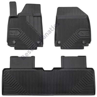Hyundai Ioniq 6 Frogum No77 fekete 3D hótálcás TPE gumiszőnyeg szett 77412651