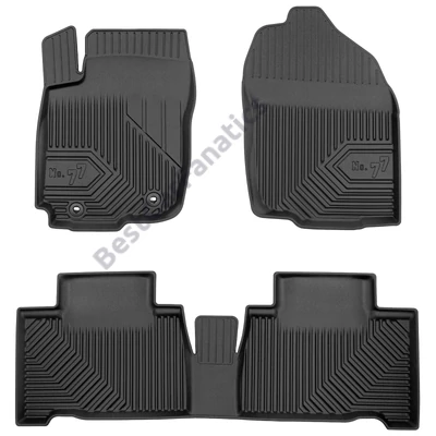Toyota RAV4 IV Hybrid Frogum No77 fekete 3D hótálcás TPE gumiszőnyeg szett 77425743