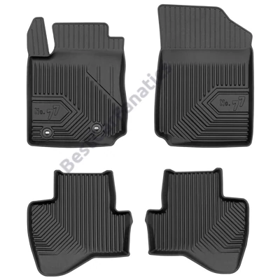 Toyota Aygo II Frogum No77 fekete 3D hótálcás TPE gumiszőnyeg szett 77425996