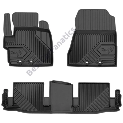 Toyota IQ Frogum No77 fekete 3D hótálcás TPE gumiszőnyeg szett 77426429