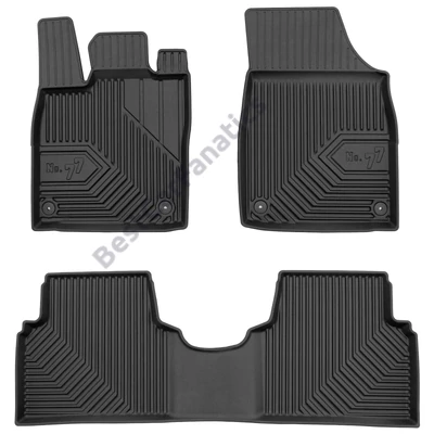 VW Volkswagen ID.3 No77 fekete 3D hótálcás TPE gumiszőnyeg szett 77426535