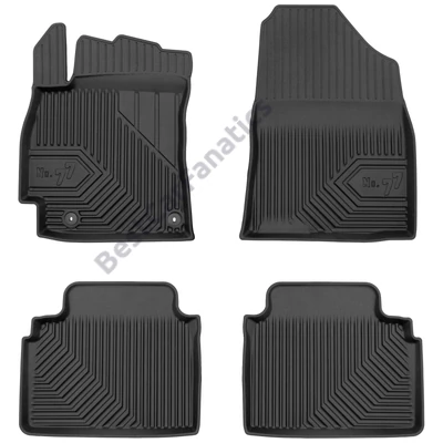 Hyundai Elantra VII Frogum No77 fekete 3D hótálcás TPE gumiszőnyeg szett 77426627