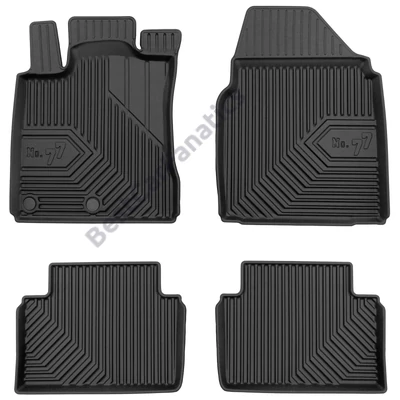 Nissan Qashqai I Frogum No77 fekete 3D hótálcás TPE gumiszőnyeg szett 77426733