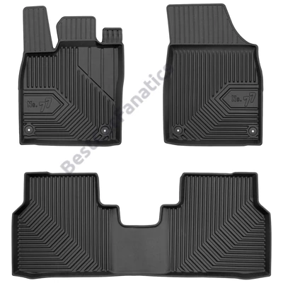 VW Volkswagen ID.5 Frogum No77 fekete 3D hótálcás TPE gumiszőnyeg szett 77426757