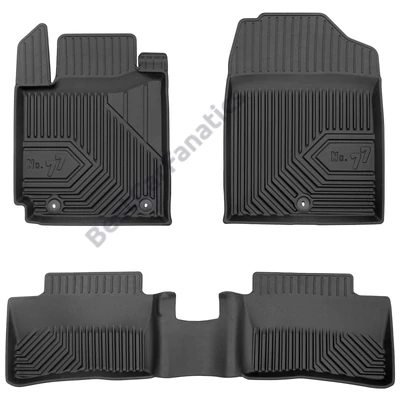 Kia Picanto III Frogum No77 fekete 3D hótálcás TPE gumiszőnyeg szett 77426795