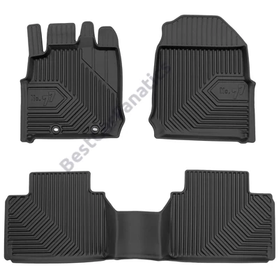 Isuzu D-MAX III Frogum No77 fekete 3D hótálcás TPE gumiszőnyeg szett 77426948