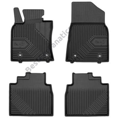 Lexus ES VII Sedan Frogum No77 fekete 3D hótálcás TPE gumiszőnyeg szett 77427013