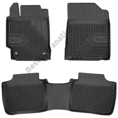 Toyota Camry VII Frogum No77 fekete 3D hótálcás TPE gumiszőnyeg szett 77427105